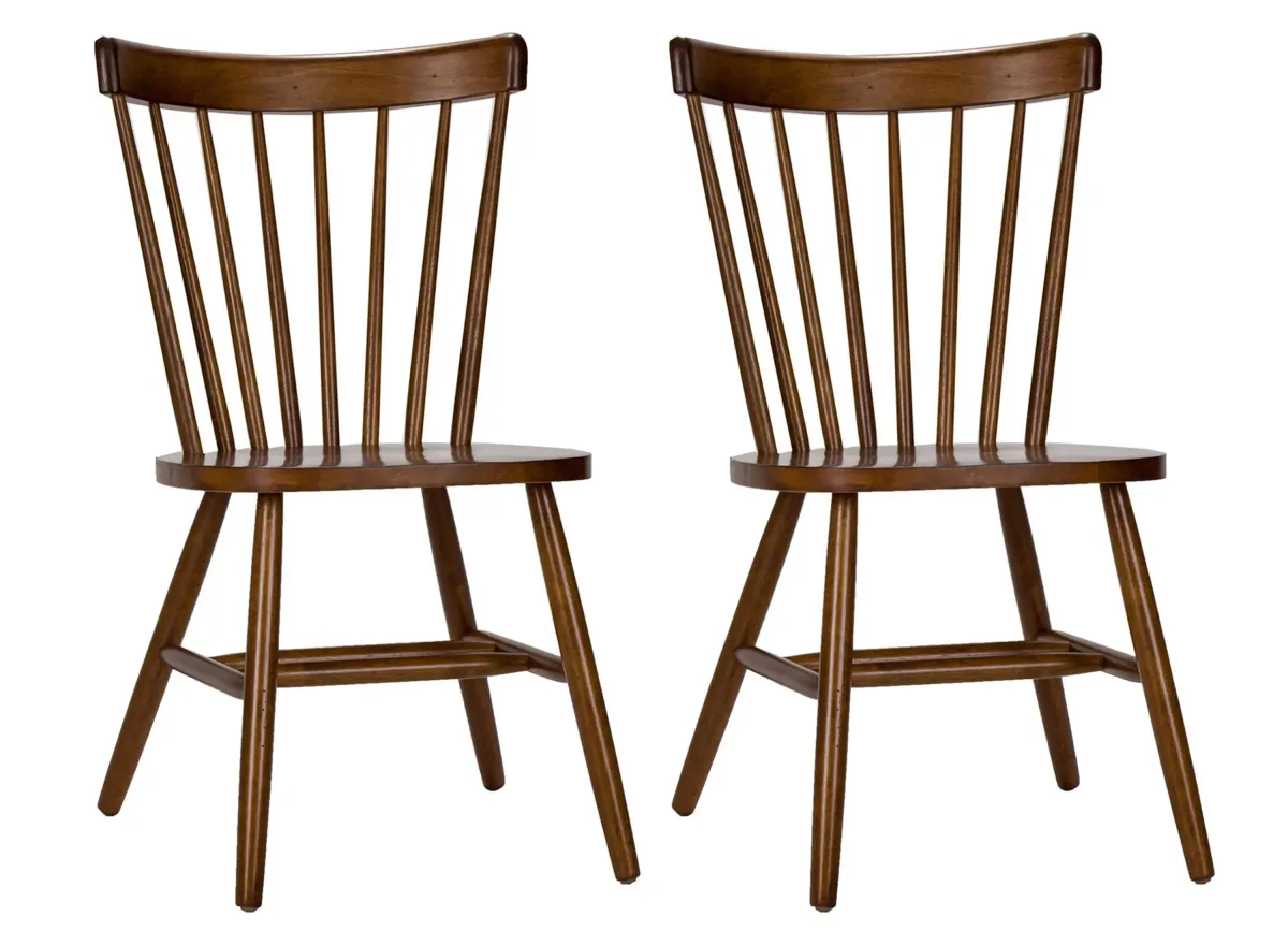 Creations II Copenhagen Dining Chair-Set of 2 in Tobacco by Liberty Furniture