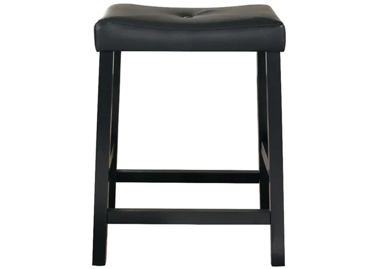 Saddle Seat Counter Stool 2-pc. in Black by Crosley Brands