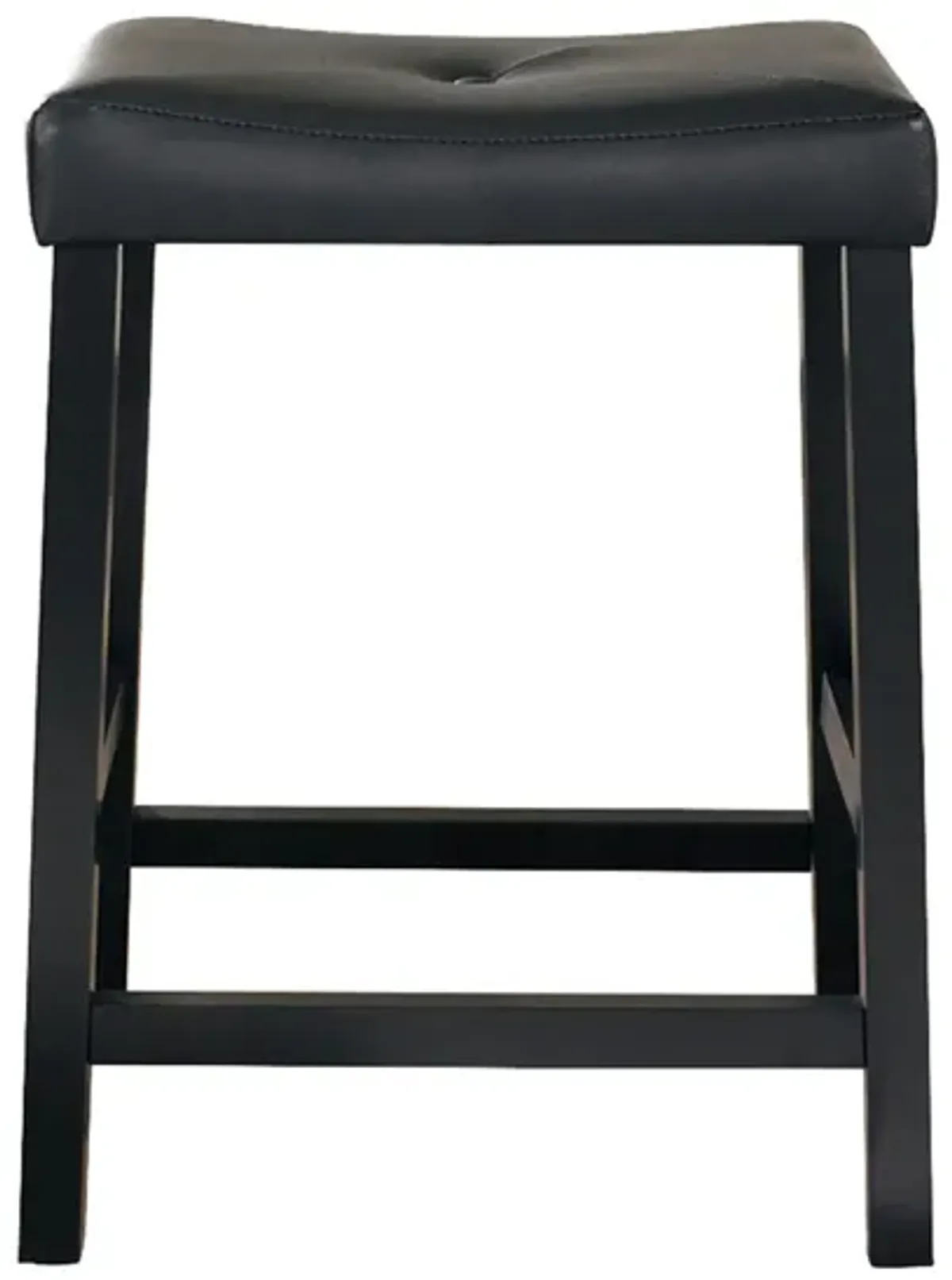 Saddle Seat Counter Stool 2-pc. in Black by Crosley Brands