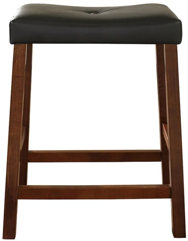 Saddle Seat Counter Stool -2pc. in Cherry by Crosley Brands