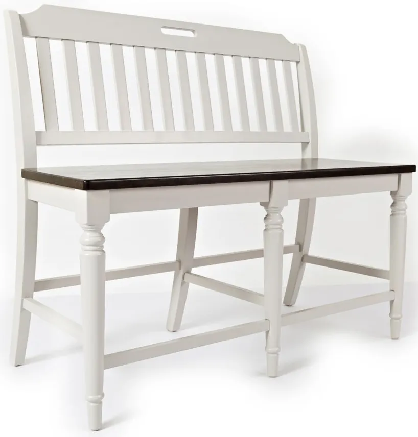 Mount Vernon Counter-Height Dining Bench in Puddy/Cocoa by Jofran