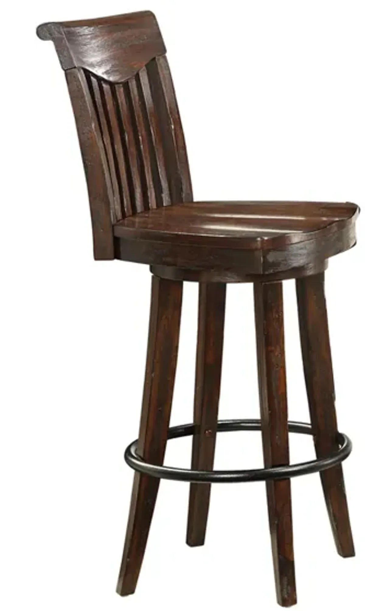 Gettysburg Bar Stool in Dark Distressed by ECI