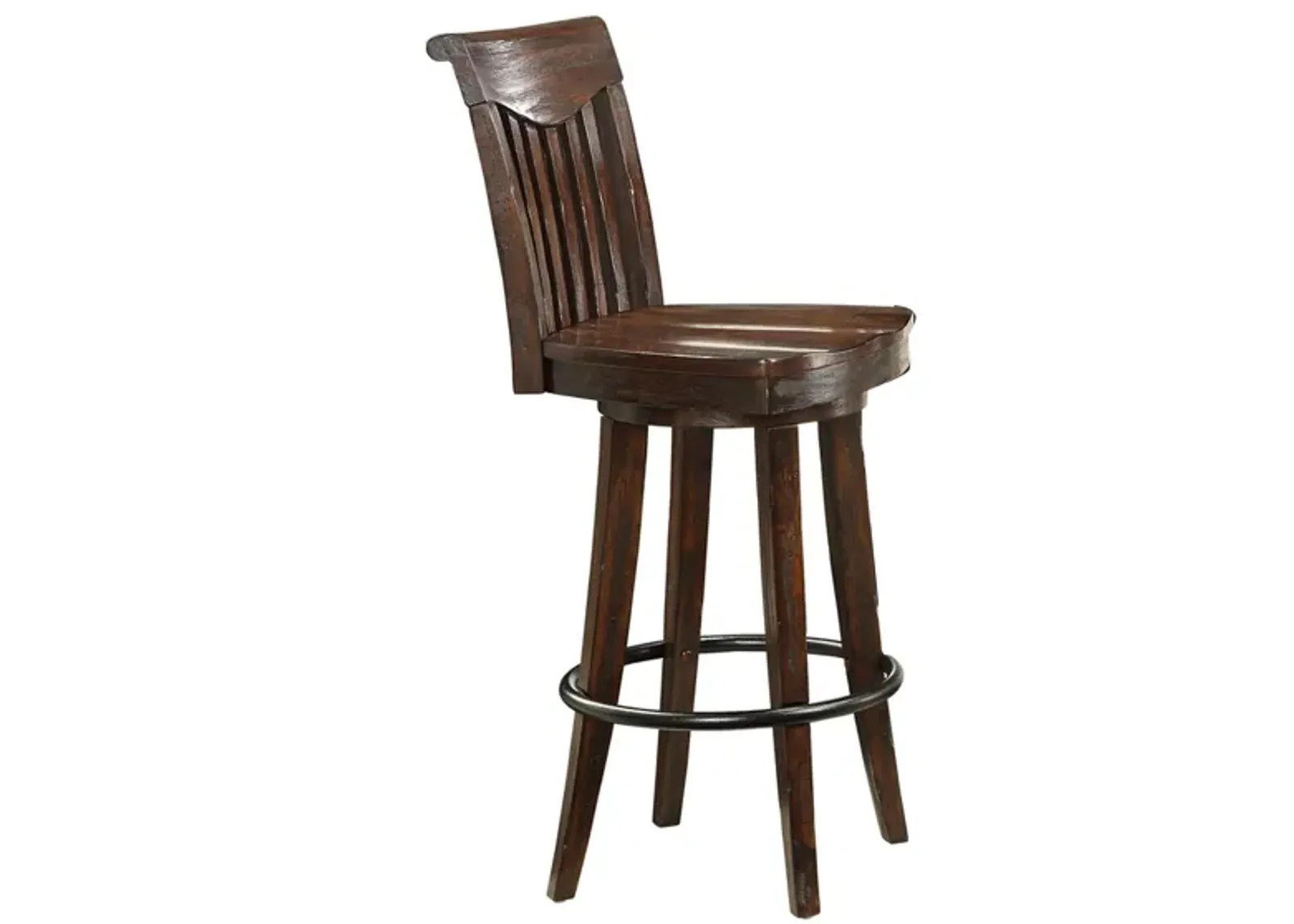 Gettysburg Bar Stool in Dark Distressed by ECI