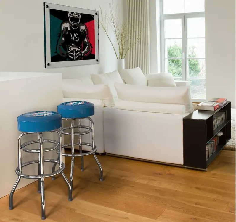 NFL Backless Swivel Bar Stool in Miami Dolphins by Imperial International