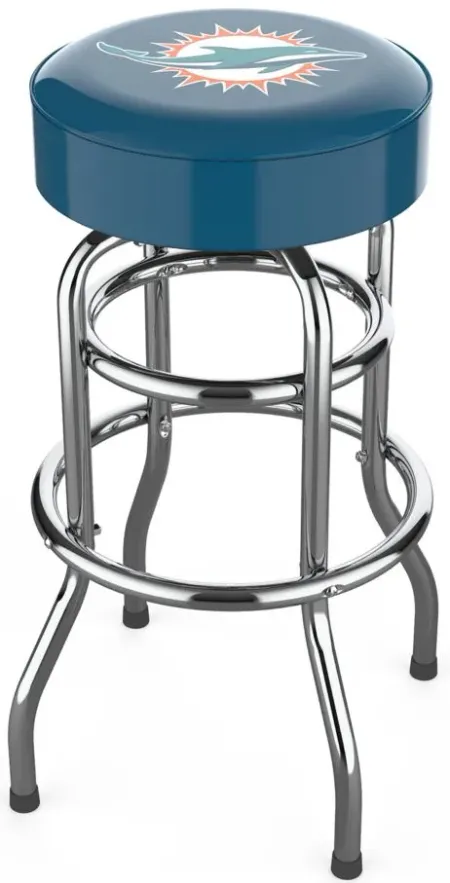NFL Backless Swivel Bar Stool in Miami Dolphins by Imperial International