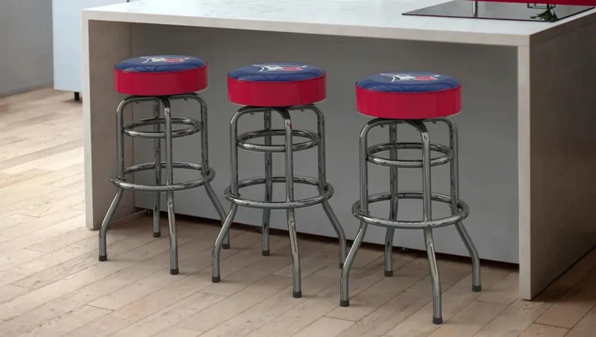 MLB Backless Swivel Bar Stool