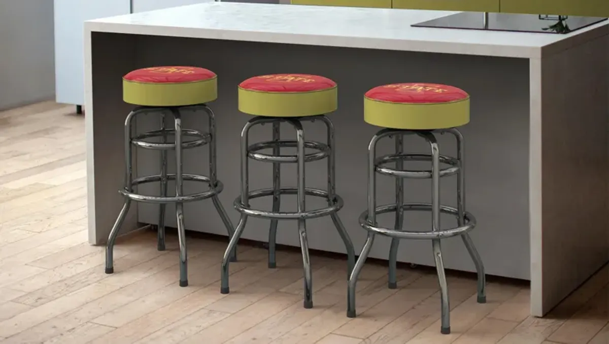 NCAA Backless Swivel Bar Stool