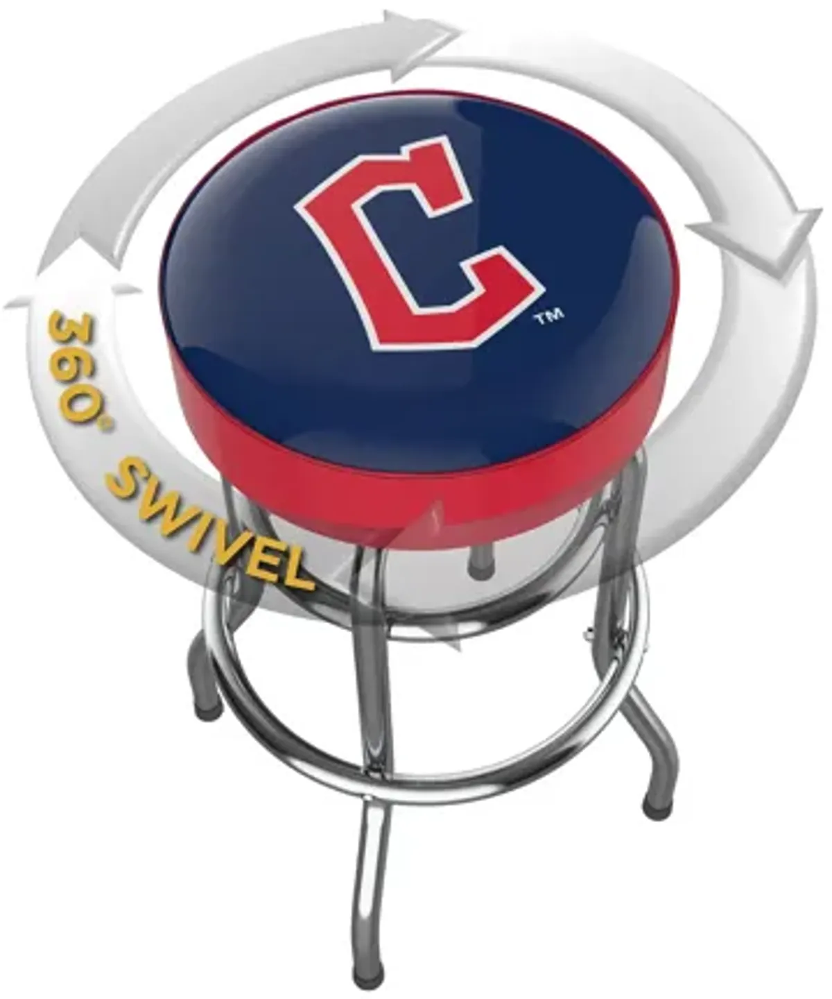 MLB Backless Swivel Bar Stool