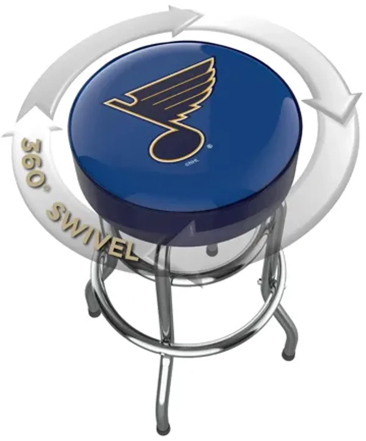 NHL Backless Swivel Bar Stool