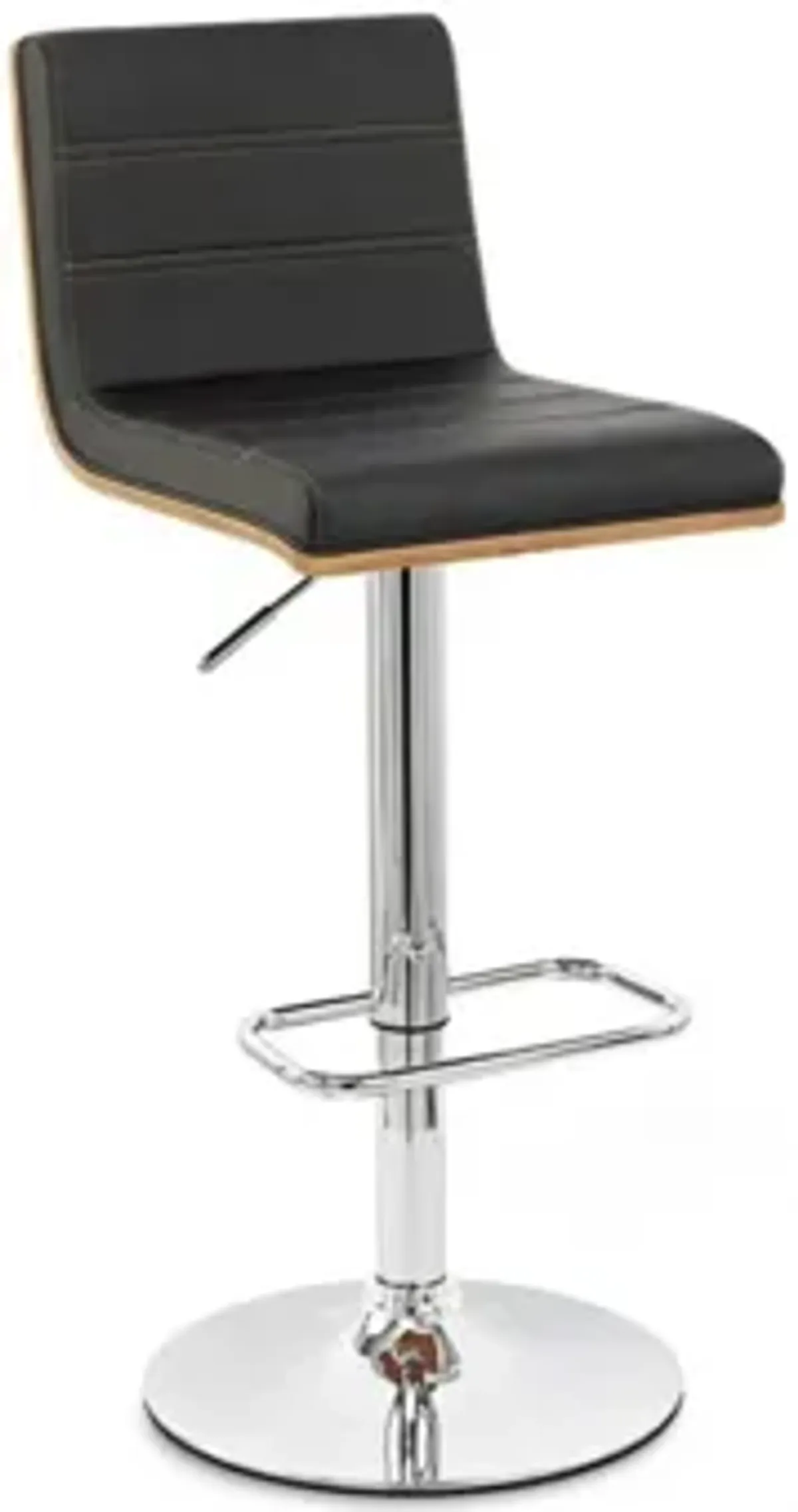 Aubrey Adjustable-Height Swivel Bar Stool