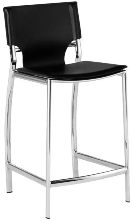 Lisbon Counter Stool in BLACK by Nuevo