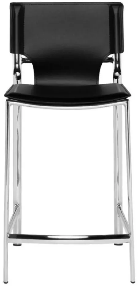 Lisbon Counter Stool in BLACK by Nuevo