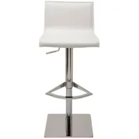 Colter Adjustable Stool in WHITE by Nuevo