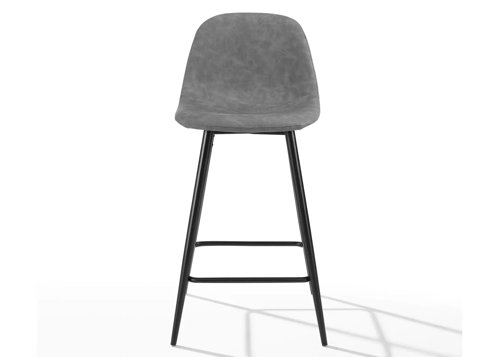 Weston Counter Stool 2-pc. in Distressed Gray by Crosley Brands