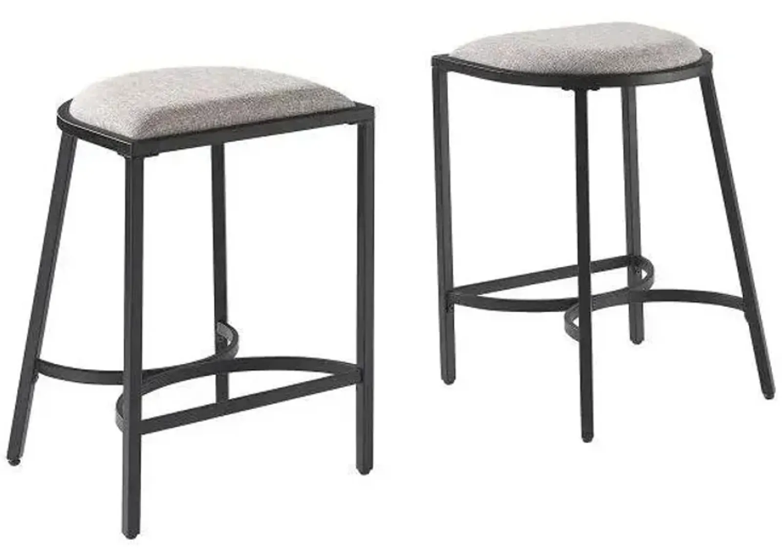 Ellery Counter Stool - Set of 2 in Gray by Crosley Brands