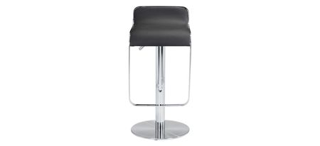 Equino Bar Stool in Black, Silver by Zuo Modern