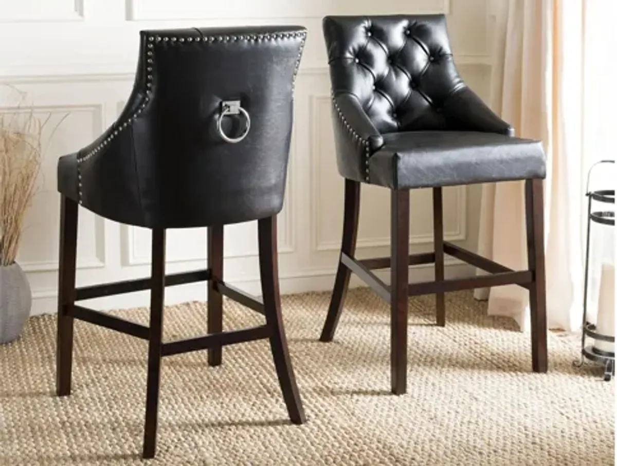 Eleni Tufted Wingback Bar Stool - Set of 2