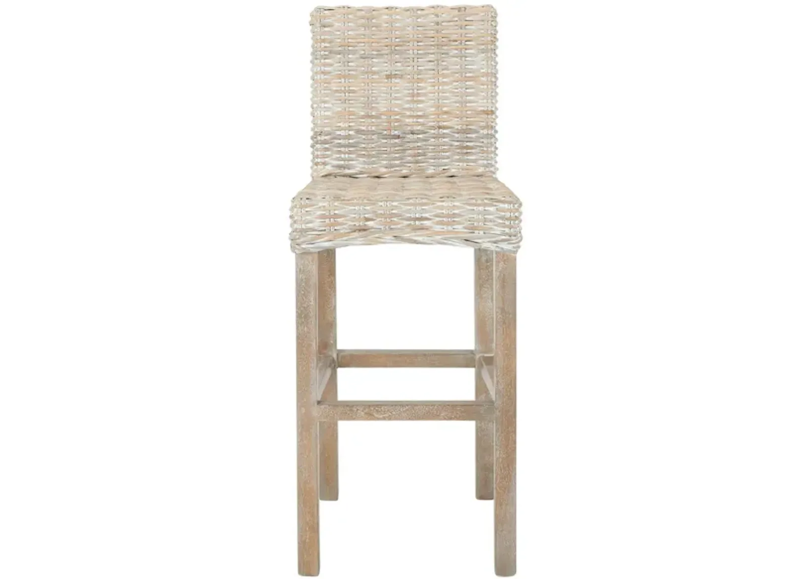 Rei Bar Stool in Gray White Wash by Safavieh