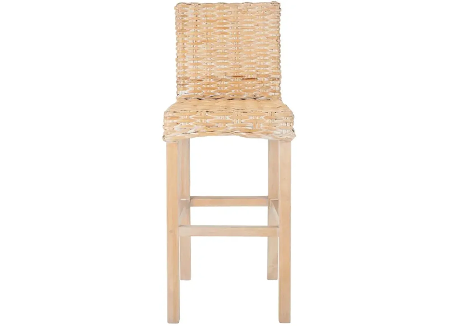 Rei Bar Stool in Natural White Wash by Safavieh