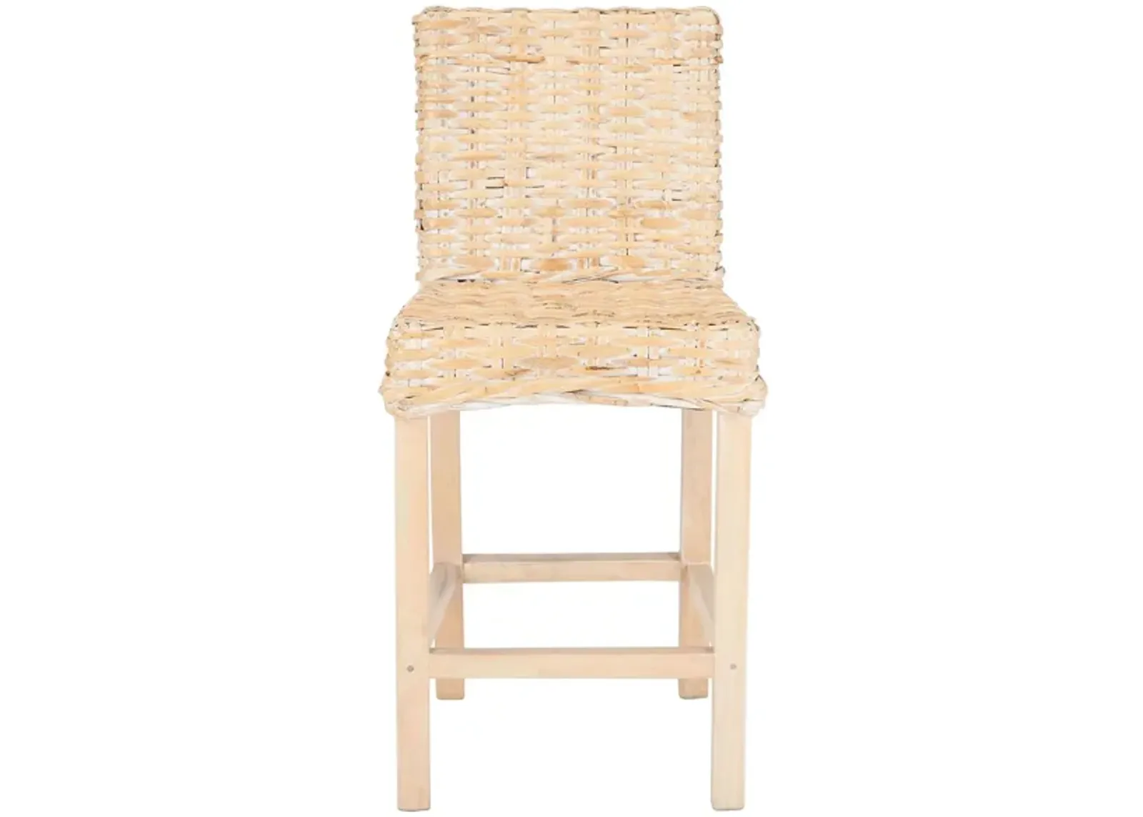 Rei Counter Stool in Natural White Wash by Safavieh