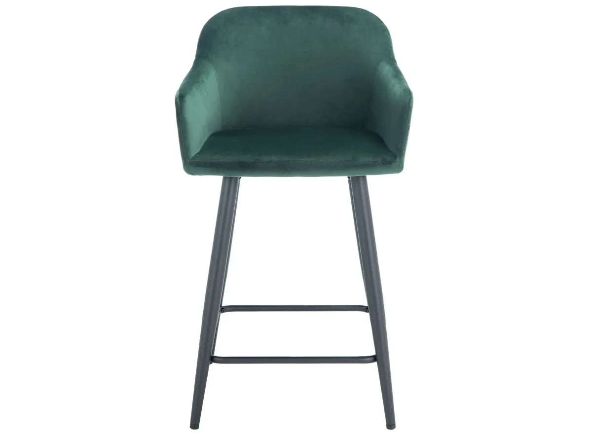 Nari Counter Stool in Malachite Green by Safavieh