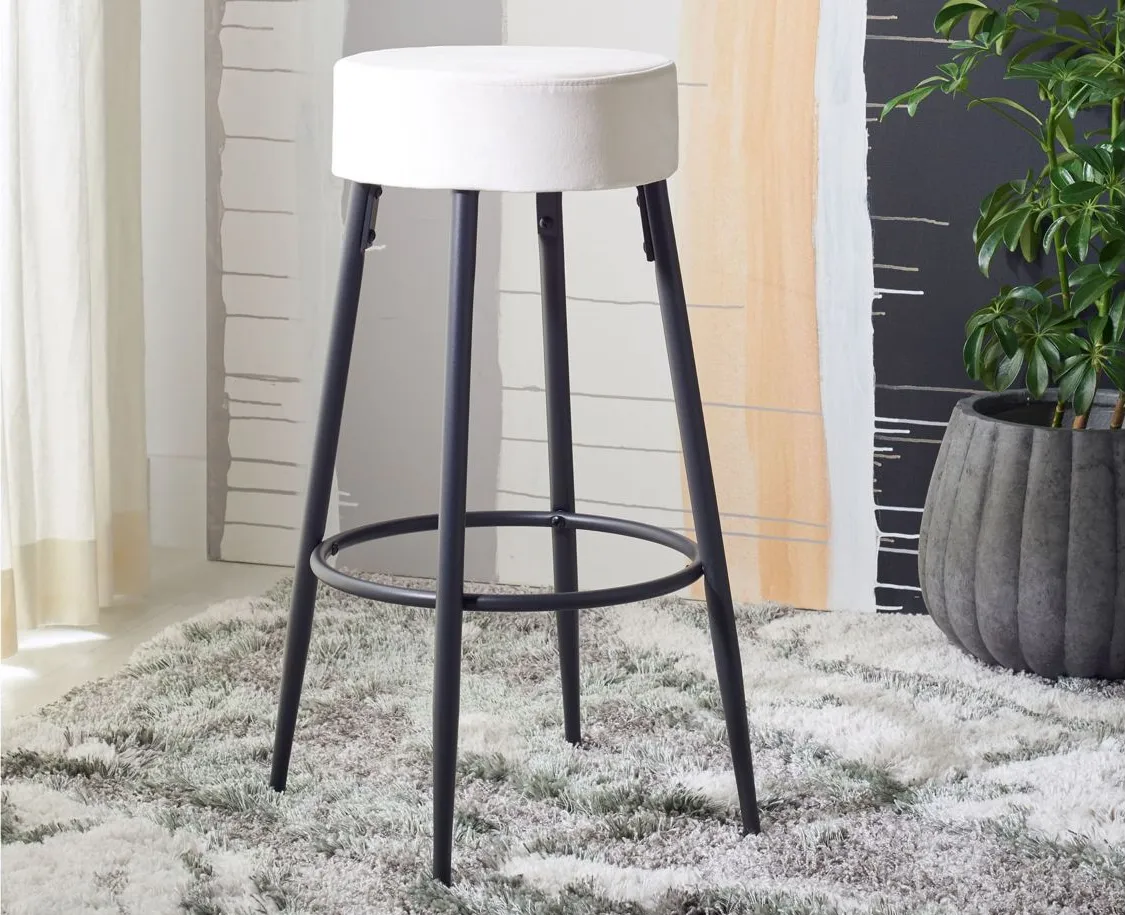 Monetta Counter Stool in Ivory by Safavieh