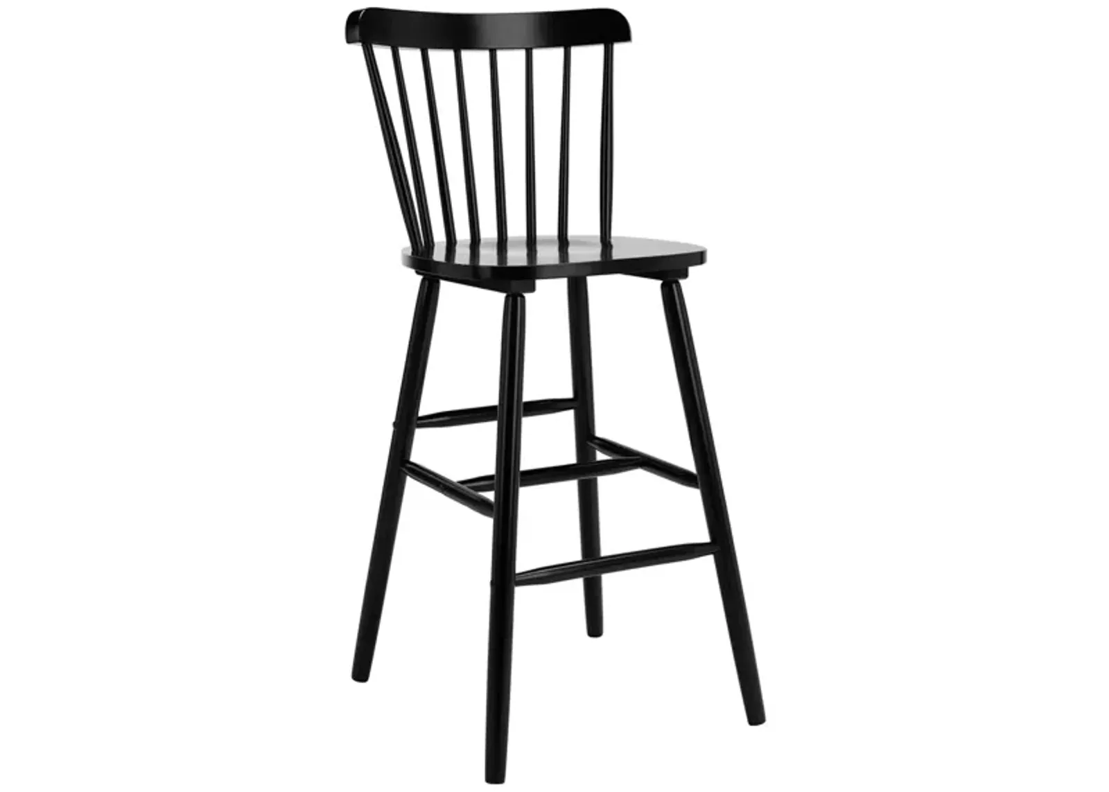 Kalvin Bar Stool - Set of 2 in Black by Safavieh