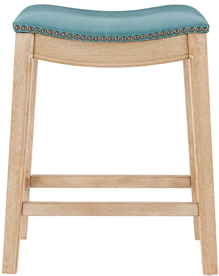 Grover Counter Stool in Borneo Teal by New Pacific Direct