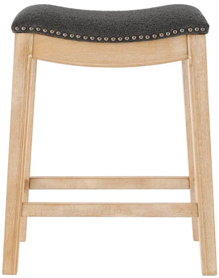 Elmo Counter Stool in Palladian Charcoal by New Pacific Direct