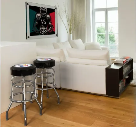 NFL Backless Swivel Bar Stool in Pittsburg Steelers by Imperial International