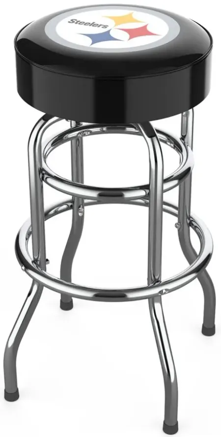 NFL Backless Swivel Bar Stool in Pittsburg Steelers by Imperial International