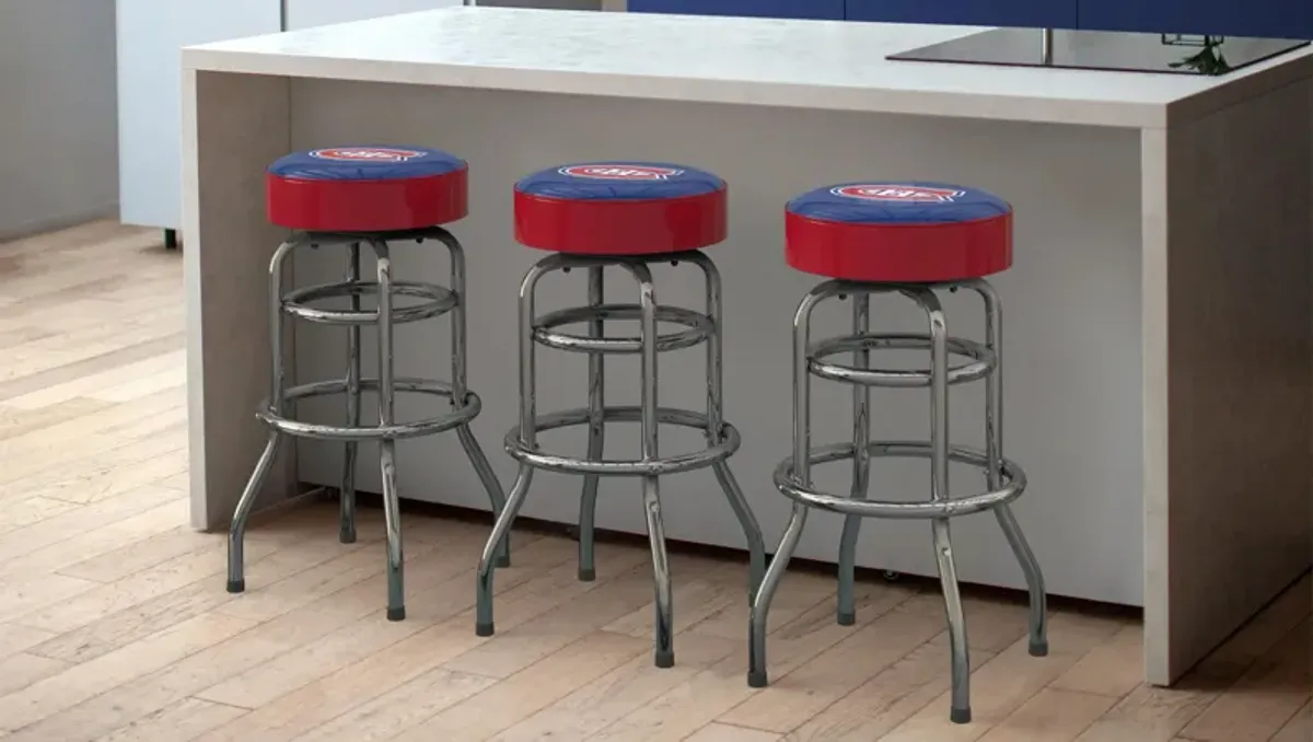 NHL Backless Swivel Bar Stool