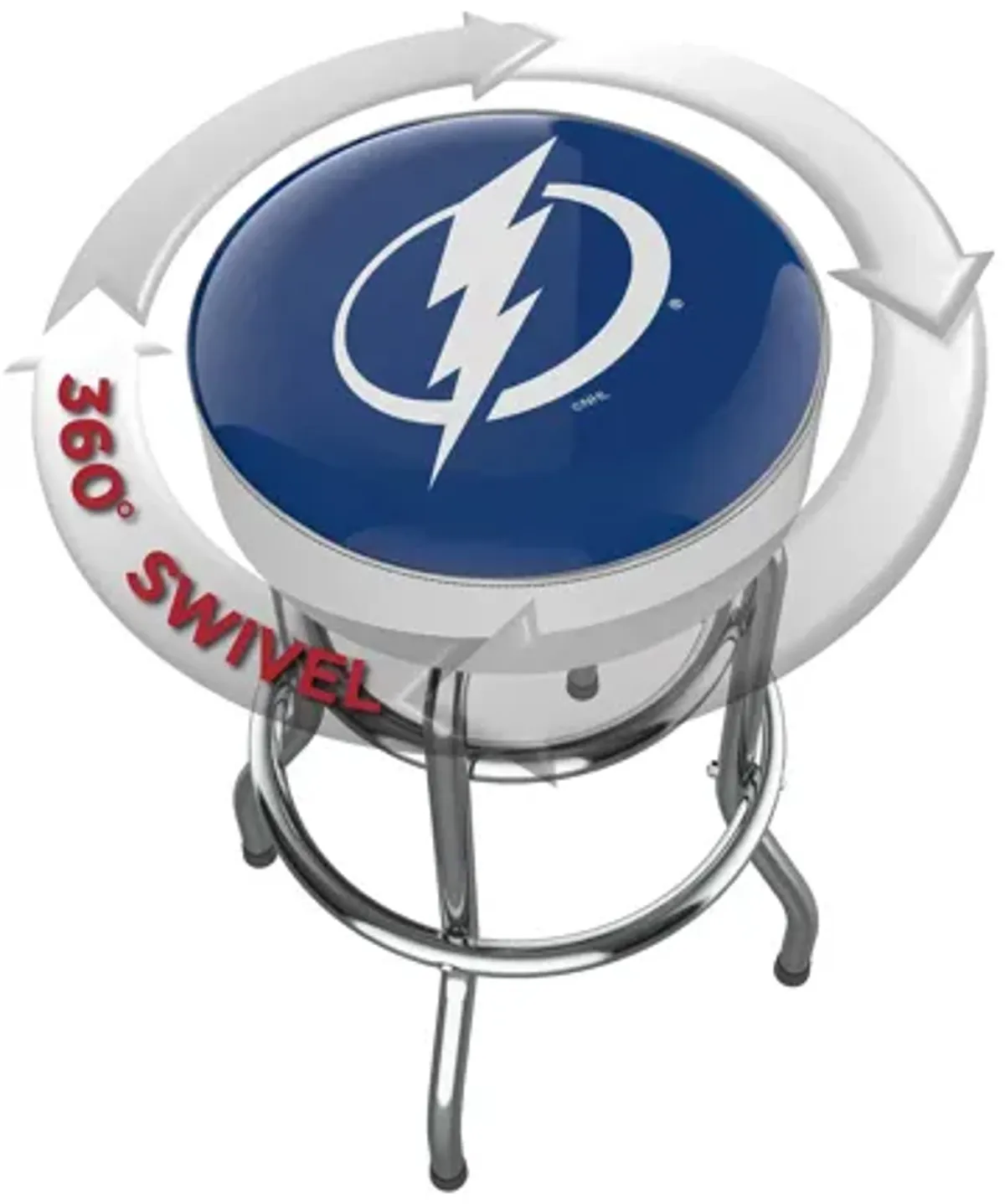 NHL Backless Swivel Bar Stool