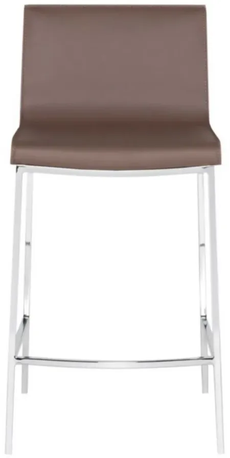 Colter Counter Stool in MINK by Nuevo