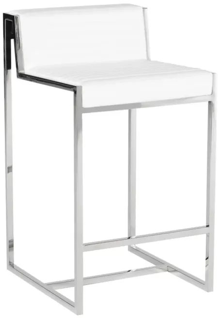 Zola Counter Stool in WHITE by Nuevo