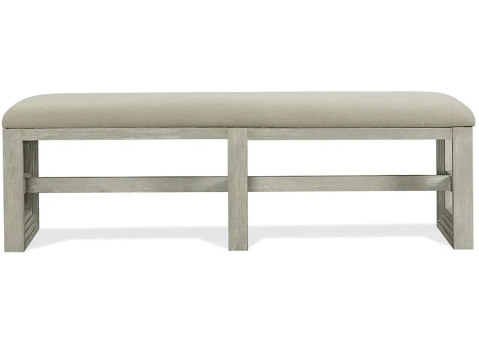 Cascade Upholstered Dining Bench in Dovetail by Riverside Furniture