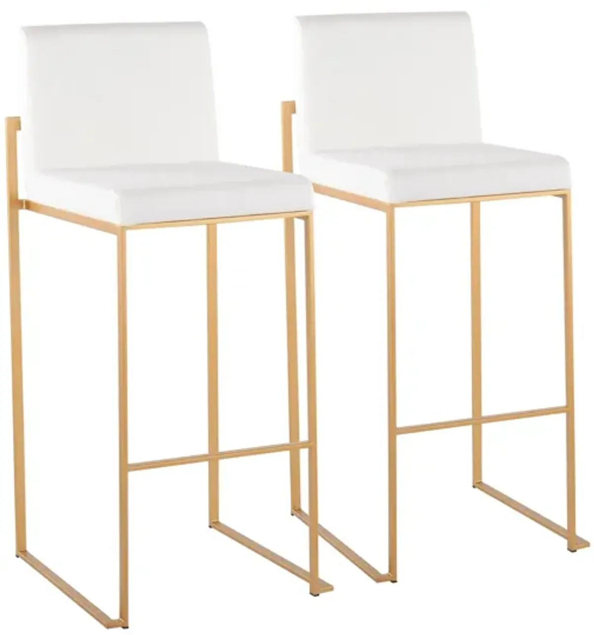 Fuji High Back Barstool - Set of 2