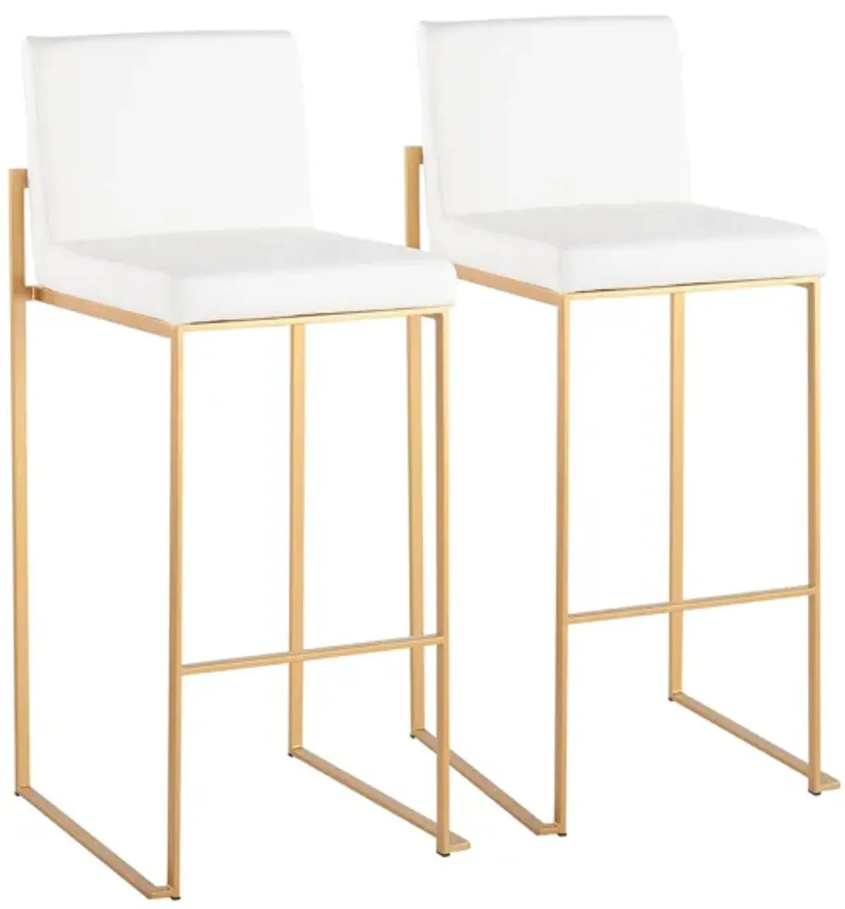 Fuji High Back Barstool - Set of 2