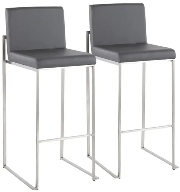 Fuji High Back Barstool - Set of 2