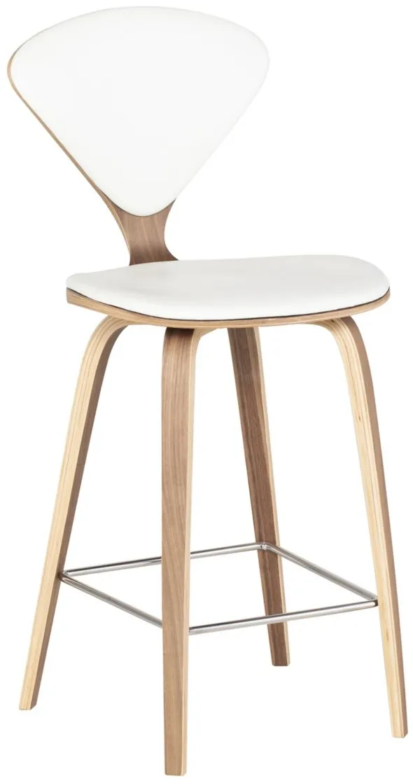 Satine Counter Stool in WHITE by Nuevo