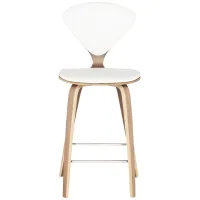 Satine Counter Stool in WHITE by Nuevo