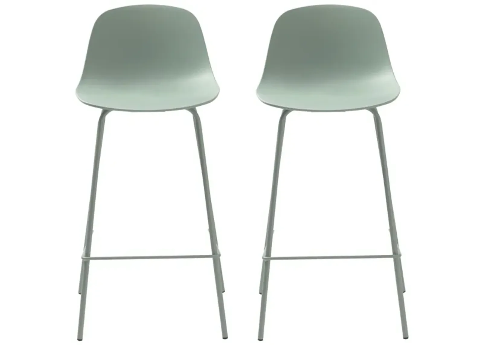 Whitby Counter Stools- Set of 2 in Dusty Green by Unique Furniture