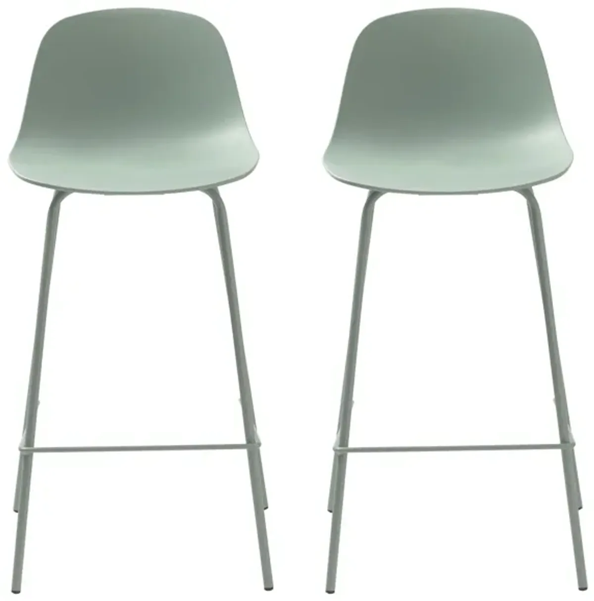 Whitby Counter Stools- Set of 2 in Dusty Green by Unique Furniture