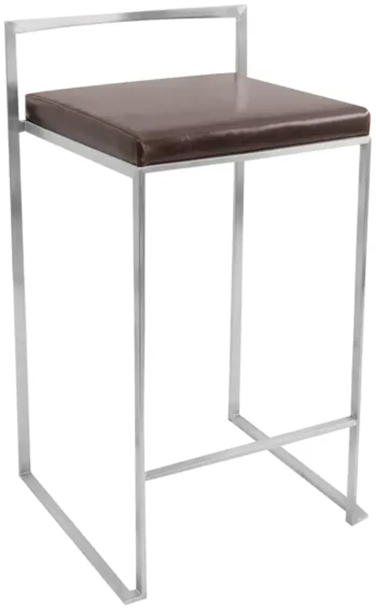 Fuji Counter Stool: Set of 2 in Brown by Lumisource