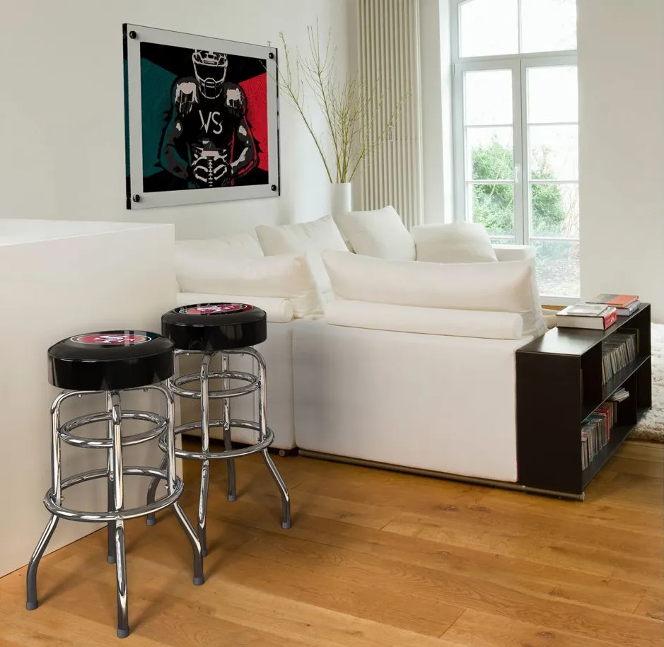 NFL Backless Swivel Bar Stool in San Francisco 49ers by Imperial International