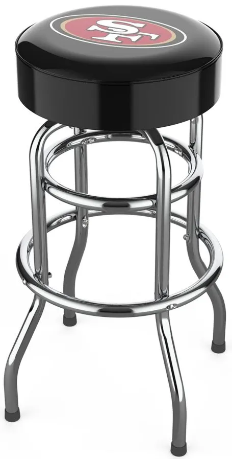 NFL Backless Swivel Bar Stool in San Francisco 49ers by Imperial International
