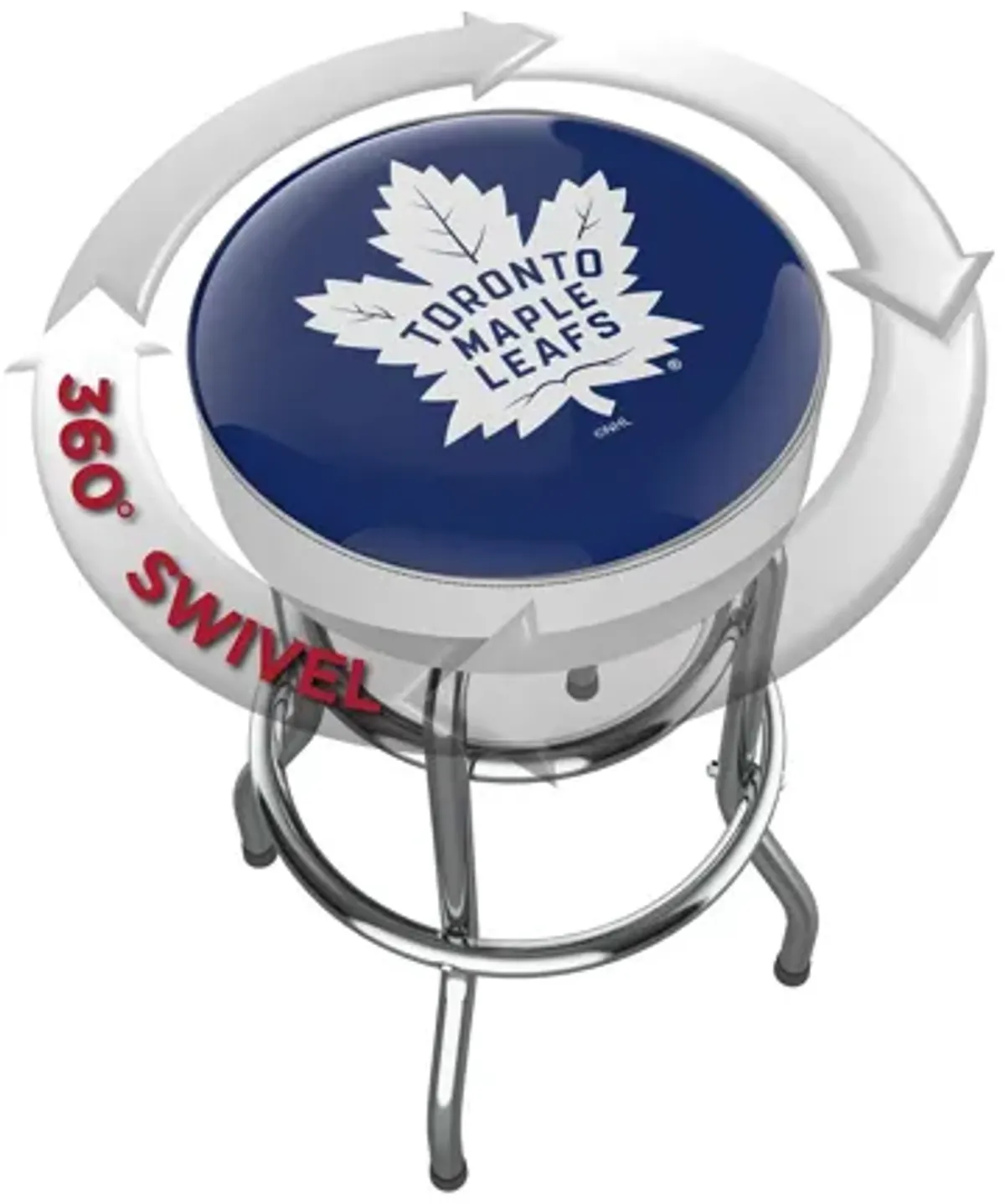 NHL Backless Swivel Bar Stool