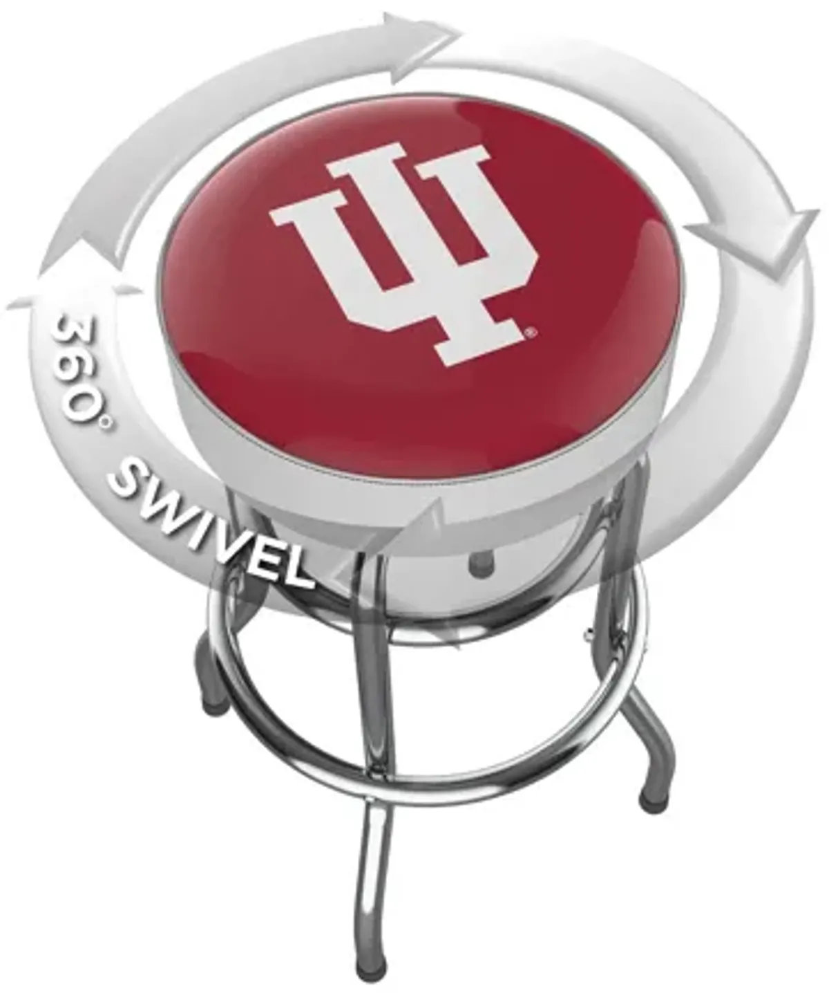 NCAA Backless Swivel Bar Stool