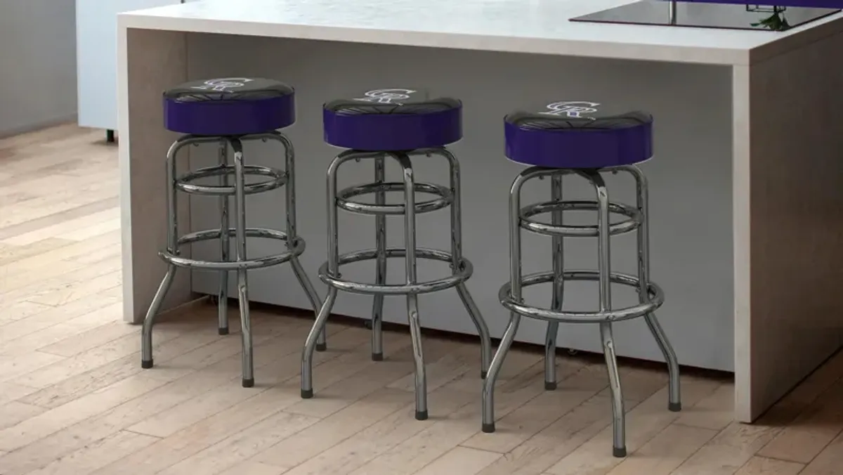 MLB Backless Swivel Bar Stool