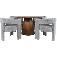 Gwen Dining Set -5pc. in Gray by Jofran